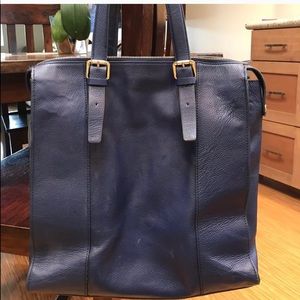 COPY - Blue Banana Republic leather tote